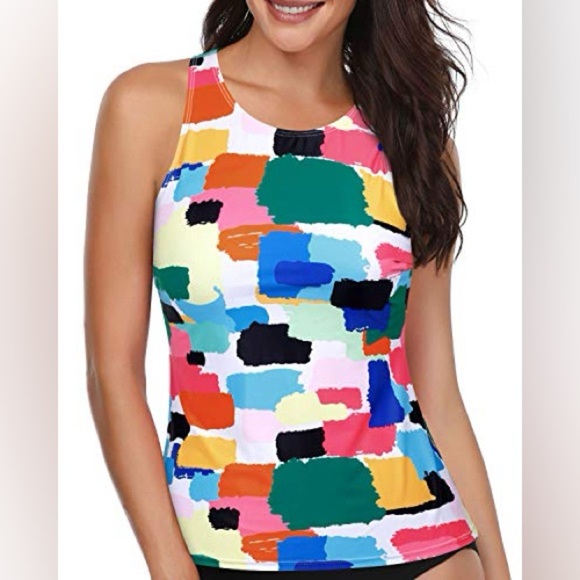 Other - Womens Tankini Swimsuits with Boy Shorts Tummy Control Plus Size Modest XXL